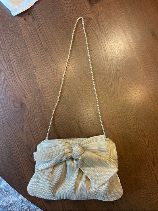 Loeffler Randall Handbags - Loeffler Randall gold Bow Shoulder Bag or clutchwith Gold Chain